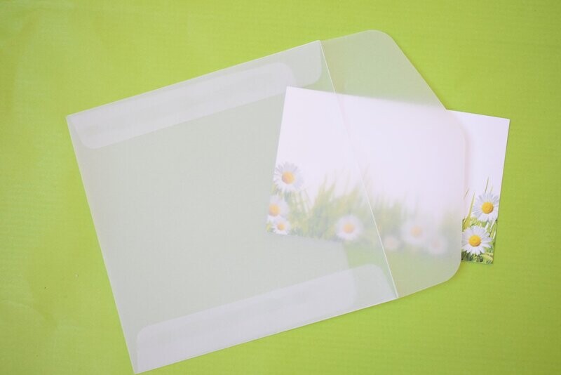 Square Glassine Paper Envelopes