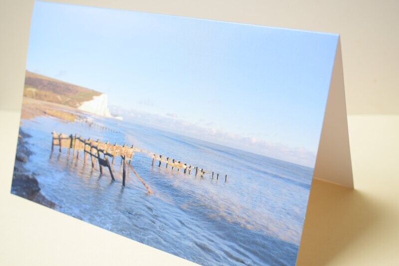Greetings card blank - British coast - Offer Greetings Card British Coast