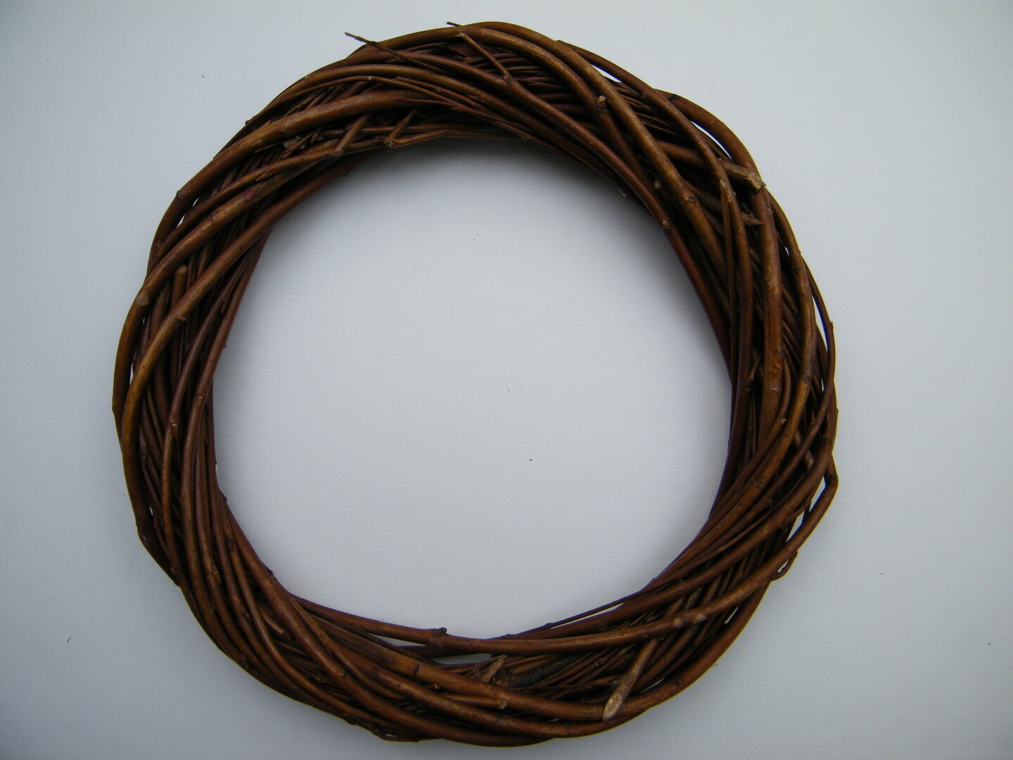 Willow wreath ring natural brown 15cm