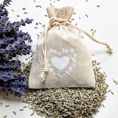 jute lavender bag