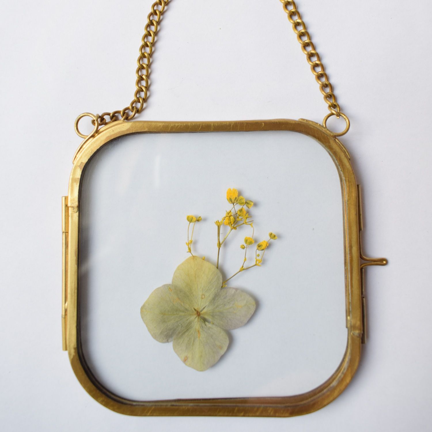 square brass frame