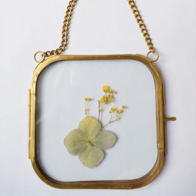 square brass frame