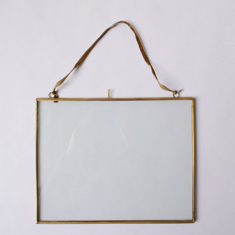 large landscape brass hanging frame