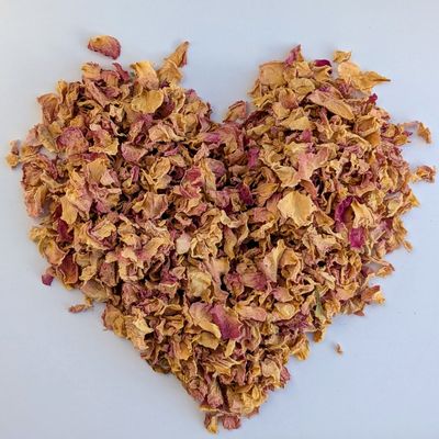 rose petal confetti pink