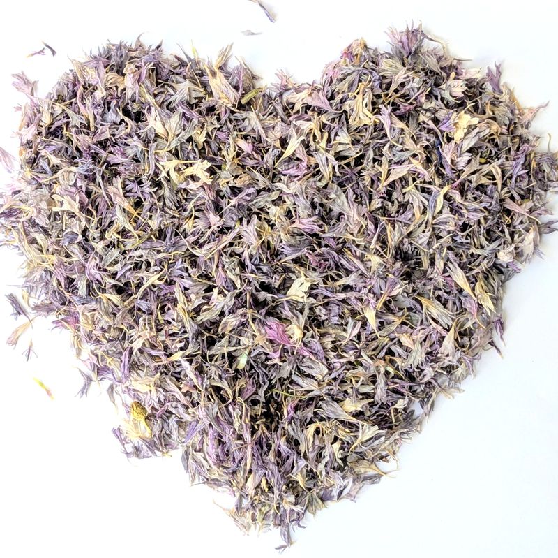 cornflower petal confetti lavender