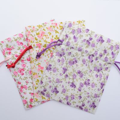 small floral fabric bags