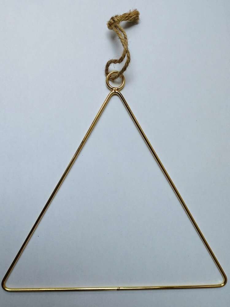 Hanging metal triangle frame for dried flowers 20 or 30cm Hanging Metal Triangle