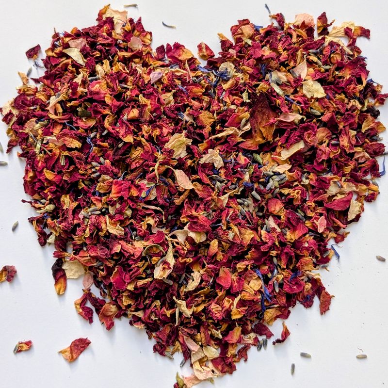 Cornflower Mix dried flower petal confetti cornflower mix confetti