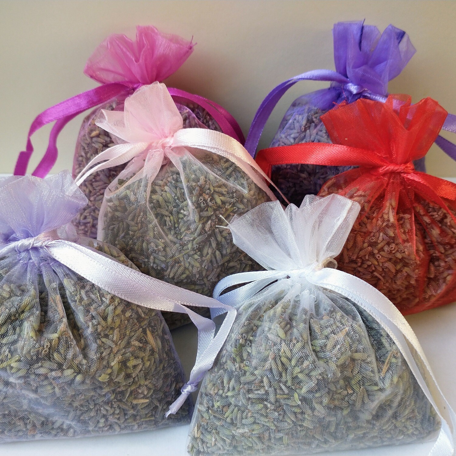 10 Lavender Bags Organza Filled
