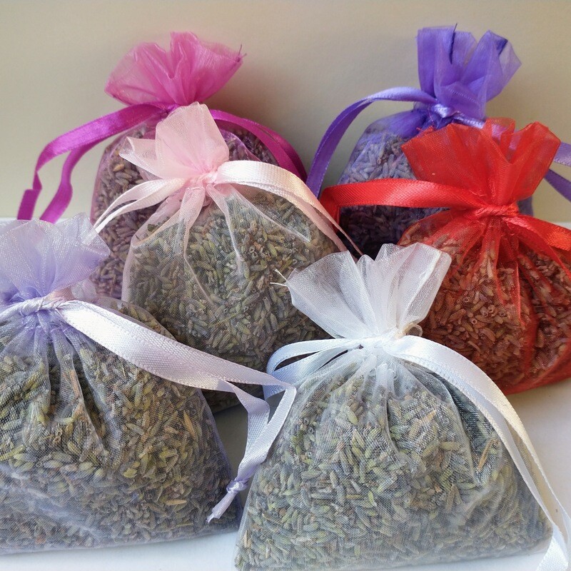 Lavender Bags Organza Filled