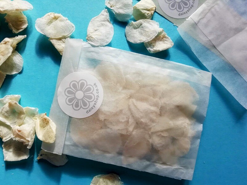 ivory confetti petals