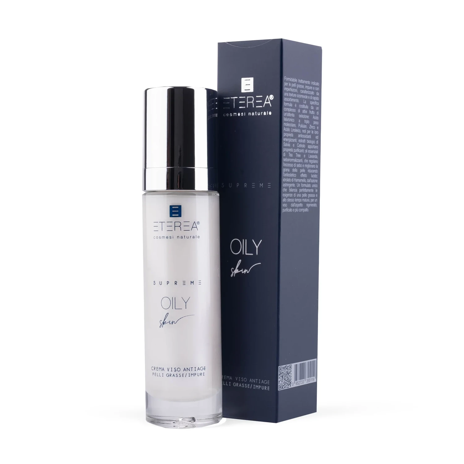 Supreme crema viso antiage pelli grasse e impure - Eterea Cosmesi Naturale