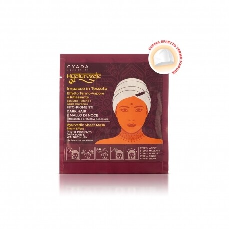 Hyalurvedic Impacco in tessuto Dark Hair - Gyada Cosmetics