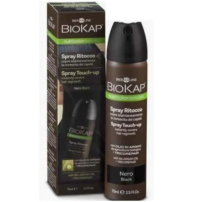 Spray ritocco ricrescita Nero - Biokap