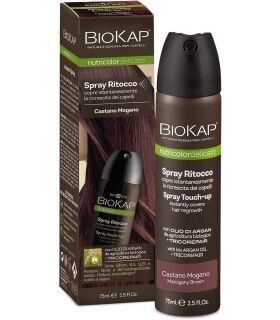 Spray ritocco ricrescita Castano Mogano- Biokap