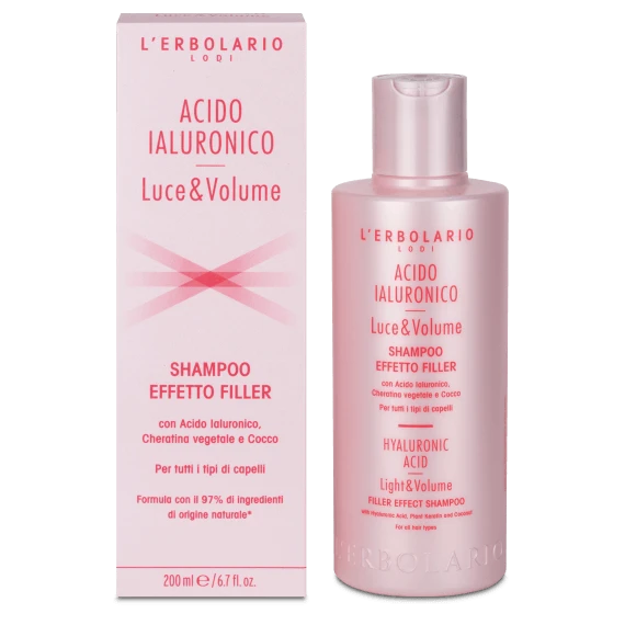 Shampoo Effetto Filler Acido Ialuronico Luce&Volume - L'Erbolario