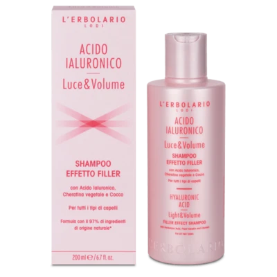Shampoo Effetto Filler Acido Ialuronico Luce&Volume - L'Erbolario