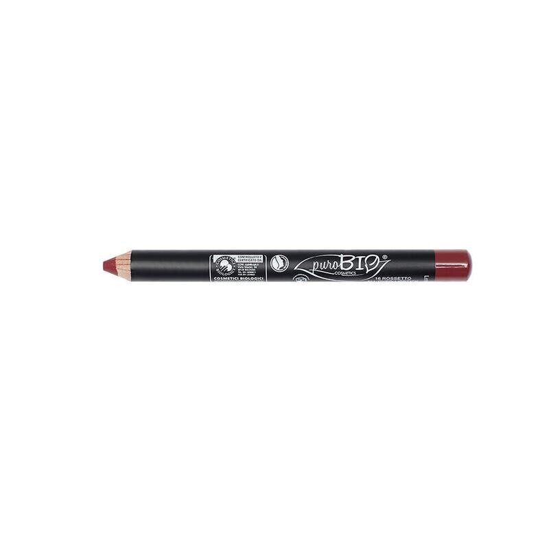 Matitone rossetto n.16 Rosso - PuroBio Cosmetics