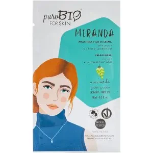 Maschera viso pelli grasse Miranda Uva verde - PuroBio Cosmetics
