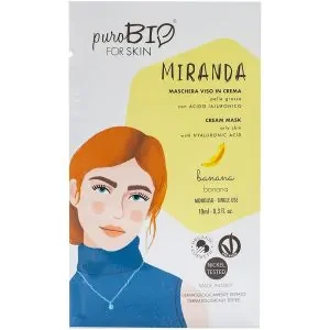 Maschera viso pelli grasse Miranda Banana - PuroBio Cosmetics