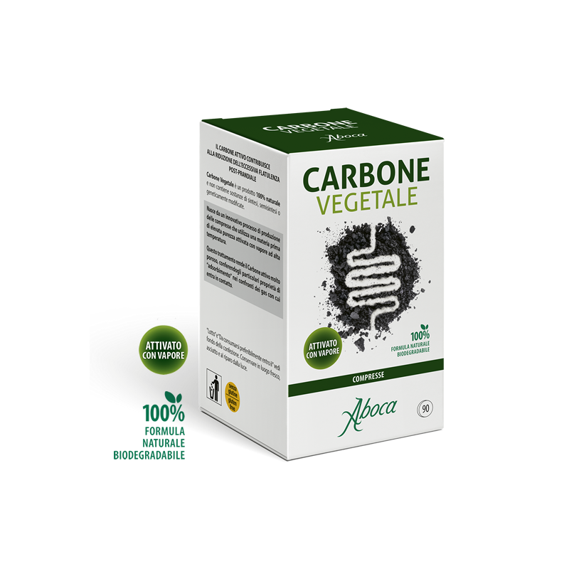 Carbone vegetale 90 compresse - Aboca