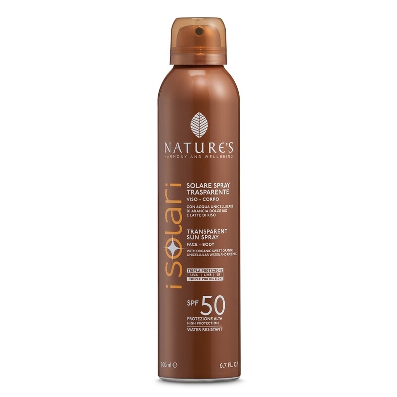 Spray solare trasparente Spf 50 - Nature's