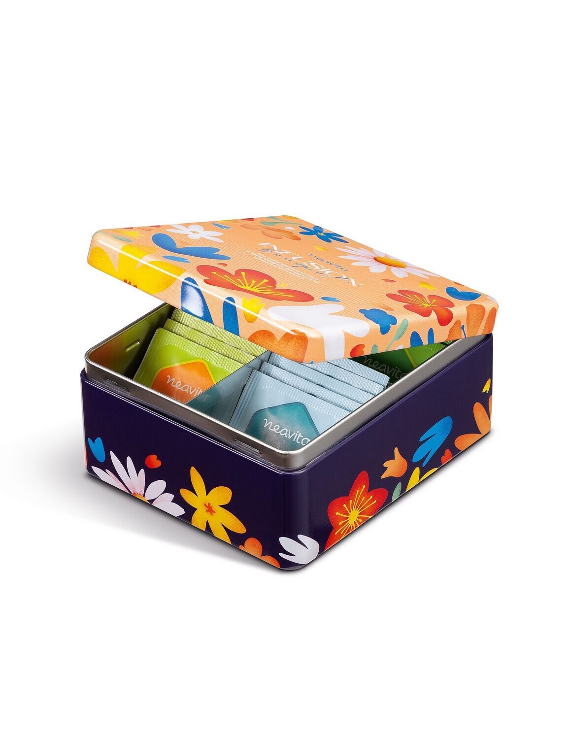 Cofanetto in latta 20 filtri Infusion Bouquet  - Neavita