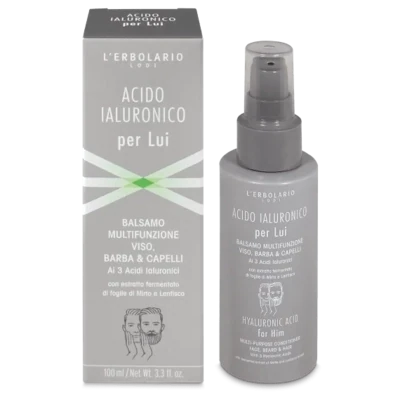 Balsamo Viso, barba & capelli Acido Ialuronico per lui - L'Erbolario