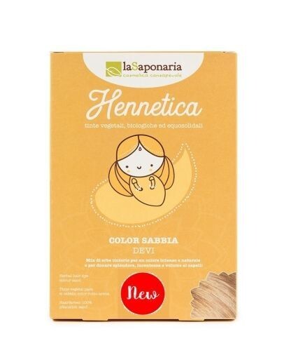 Tinta vegetale color sabbia Hennetica - La Saponaria