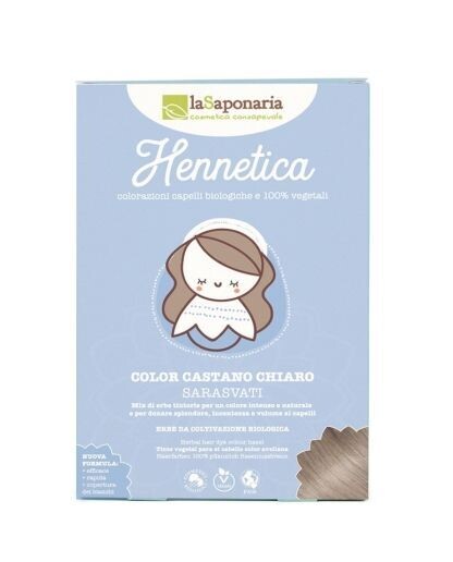 Tinta vegetale castano chiaro Hennetica - La Saponaria