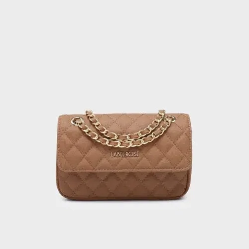 Borsa a spalla Kate small cuoio- Label Rose
