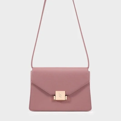 Borsa a spalla AURA in similpelle Malva - Label Rose