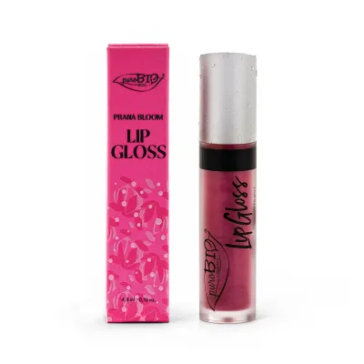 Lipgloss 02 Rose Glitz - PuroBio Cosmetics