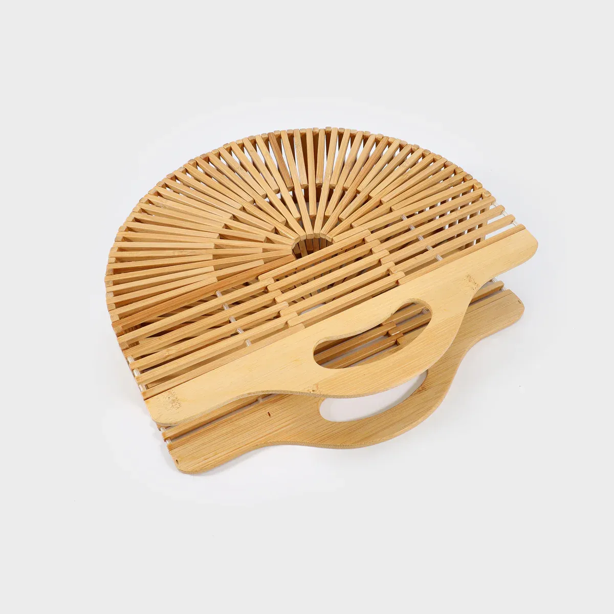 Borsa in bamboo a mano a ventaglio - Label Rose