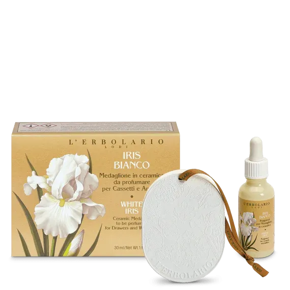 Medaglione per armadi e cassetti Iris Bianco - L'Erbolario