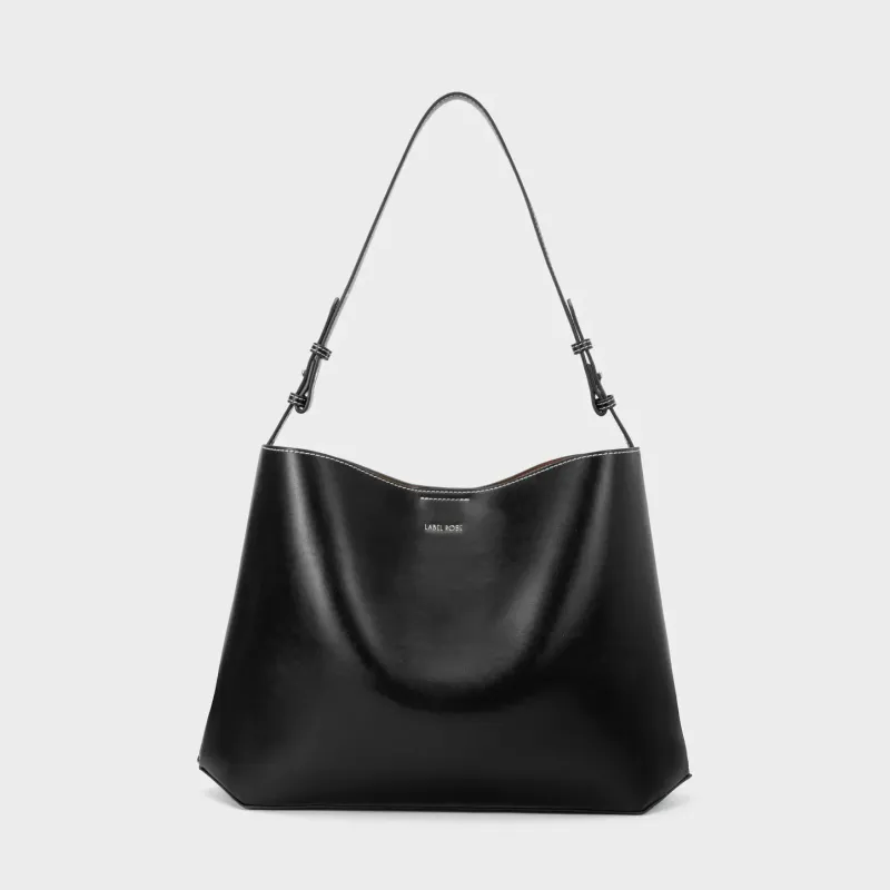 Shopper bag Florence nero - Label Rose