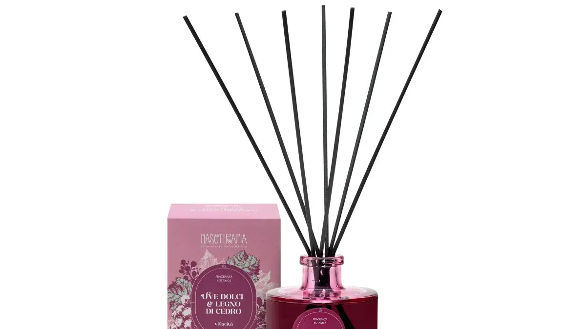 Diffusore con bastoncini Uve dolci e Legno di cedro - Nasoterapia, Formato: 500 ML
