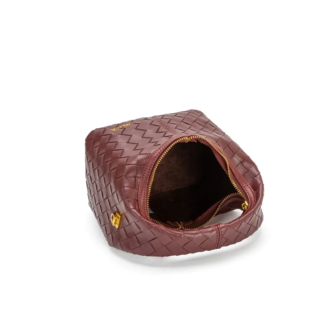 Borsa a mano Weave Icon Burgundy - Label Rose