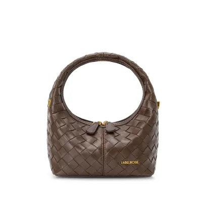 Borsa a mano Weave Icon Chocolate - Label Rose