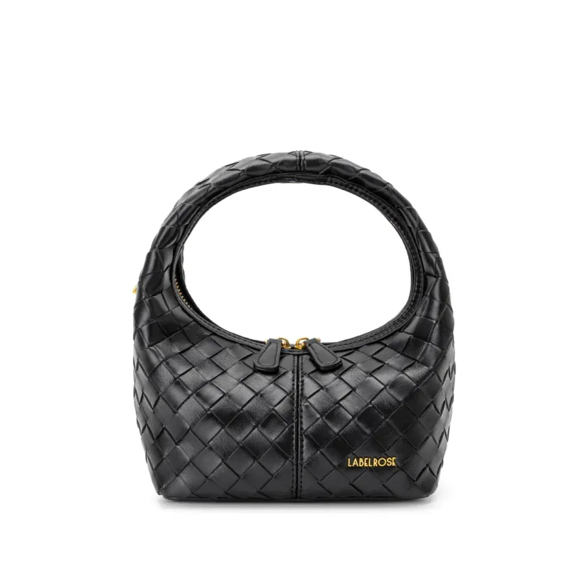 Borsa a mano Weave Icon Black - Label Rose Borsa a mano Weave Icon Black - Label Rose