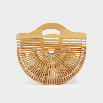 Borsa in bamboo a mano a ventaglio - Label Rose