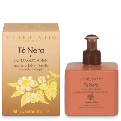 Crema corpo&mani Tè nero - L'erbolario