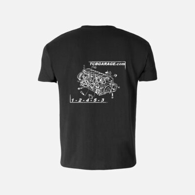 T-Shirt 5 Zylinder Motorblock