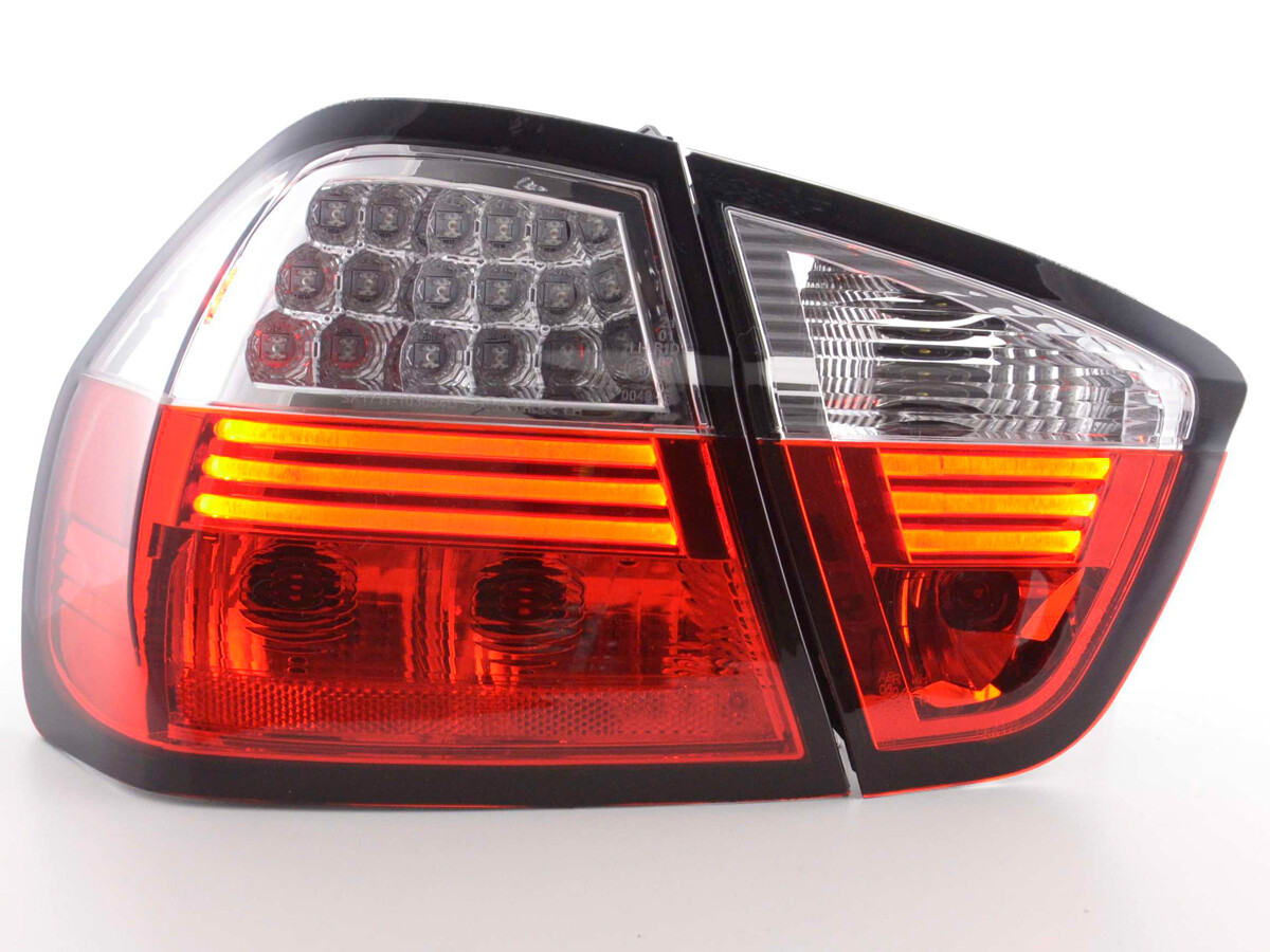 LED Rückleuchten Set BMW 3er Limousine Typ E90 05-08 klar/rot