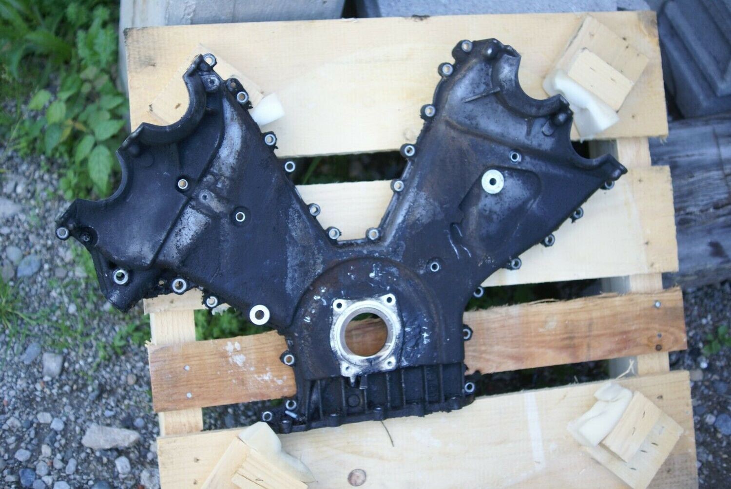 Porsche Cayenne S 9PA 4.5l V8 Stirndeckel Kettengehäuse Deckel Kette 948101121