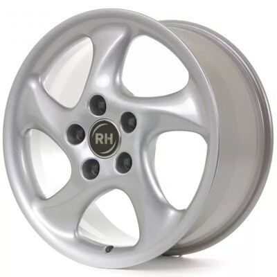 RH ALURAD AH TURBO SPORT-SILBER LACKIERT 18" Porsche 997