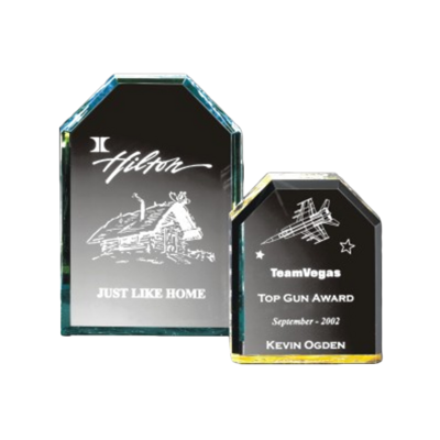 Beveled Clipped Corner Plaque (Blue) Beveled Clipped Corner Plaque (Blue)