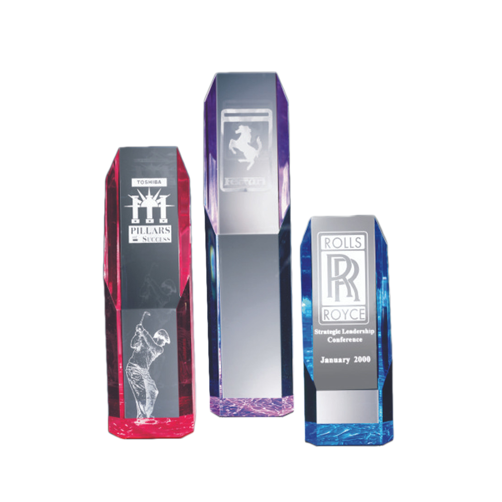 Slant Face Tower Acrylic (Blue)