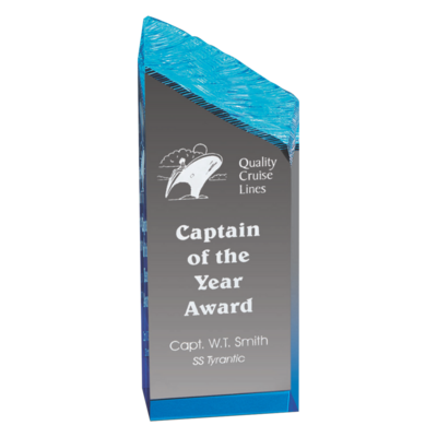 Chiseled Edge Glacier Tower Award (Blue) Chiseled Edge Glacier Tower Award (Blue)