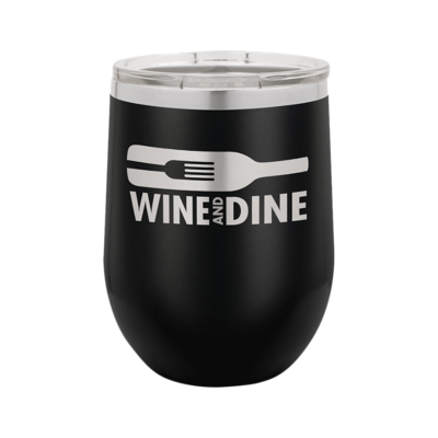 12 Oz. Wine Tumbler (Black) 12 Oz. Wine Tumbler (Black)